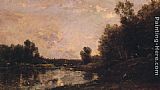 Charles-francois Daubigny Famous Paintings - A June Day